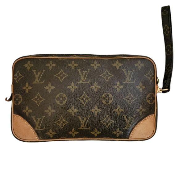 LOUIS VUITTON Marly Dragonne GM Handbag Wristlet Bag Clutch - Picture 2 of 16